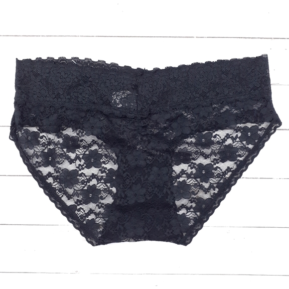 Womens Panties M Hipster Underwear Black Lace 164 - Picture 2 of 2